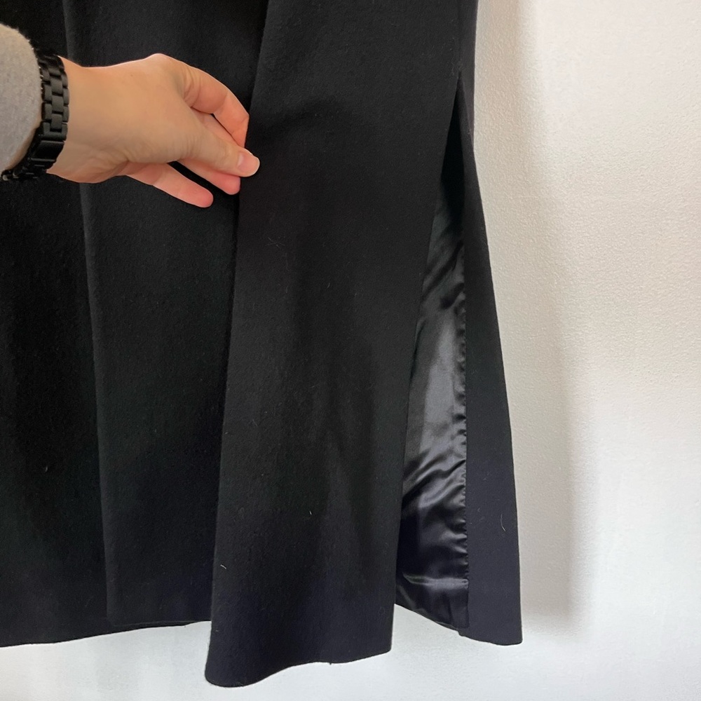 Regency Cashmere Black Trench Coat - Picture 6 of 9